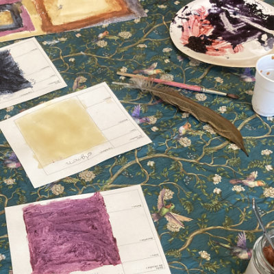 atelier peinture végétale