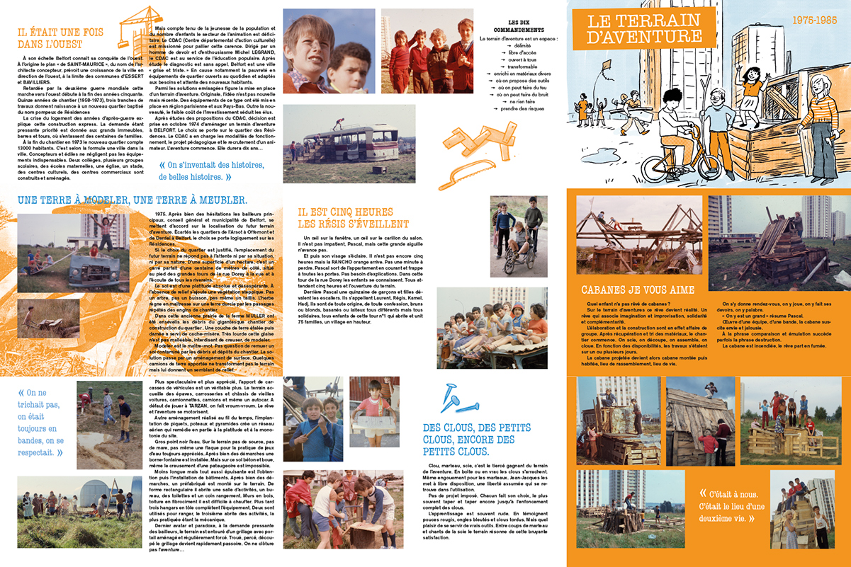 livre-affiche Le terrain d'aventure